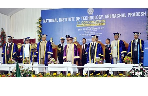  The President of India Shri Pranab Mukherjee in the first convocation of National Institute of Technology, Arunachal Pradesh at Yupia, 16 km from Itanagar on 21st November 2014